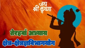 Read more about the article तेरहवाँ अध्यायः क्षेत्रक्षत्रज्ञविभागयोग- श्रीमद्भगवदगीता