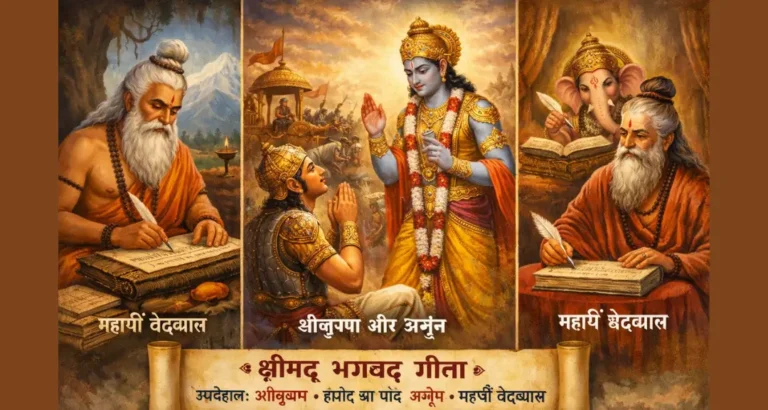 Read more about the article Bhagwat Geeta पढ़ने के नियम, फायदे और सही तरीका
